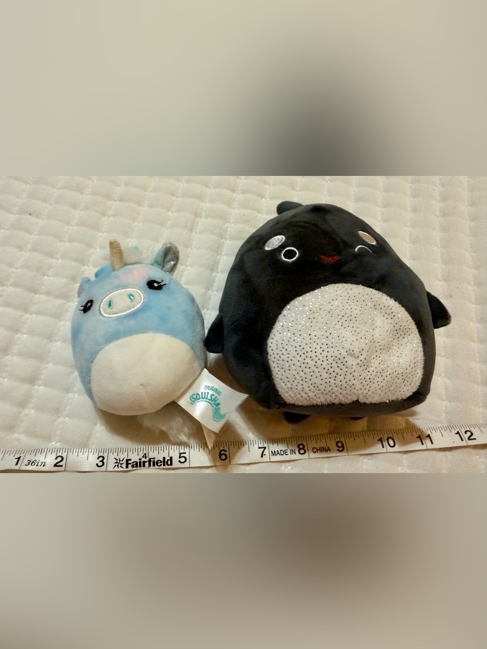 Kellytoy Plush Pair - Light Blue & Black Mini Friends